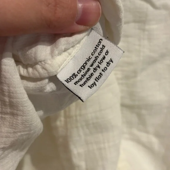 Esby Lily Top in Natural Ivory Organic Cotton - Size Small - Picture 7 of 7